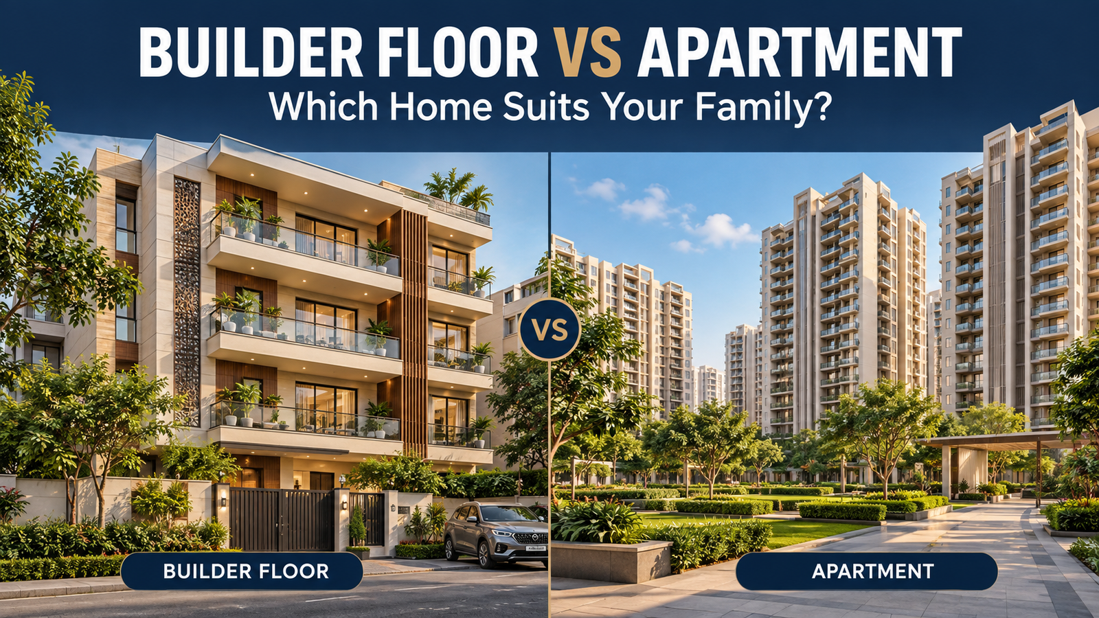Builder Floor vs Apartment: Which Home Suits Your Family?